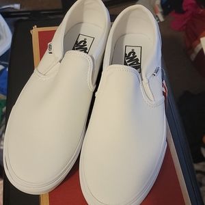 White platform vans asher